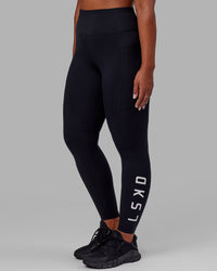 Rep Ultra High-Rise Full Length Legging Pockets - Black-White