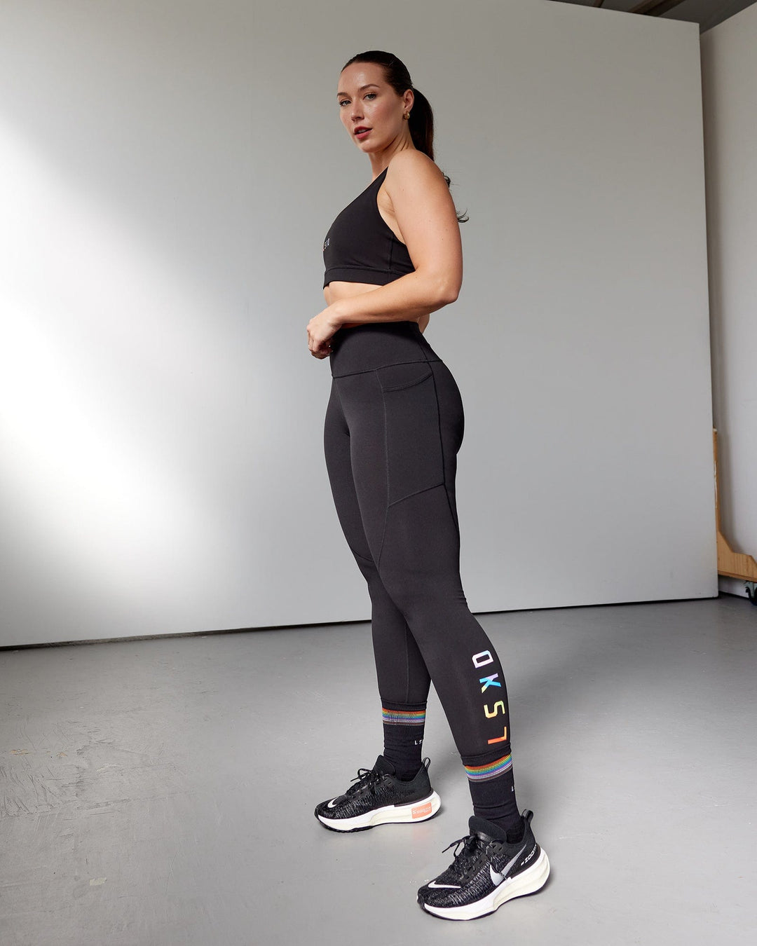 Rep Ultra High-Rise Full Length Legging Pockets - Pride-Black