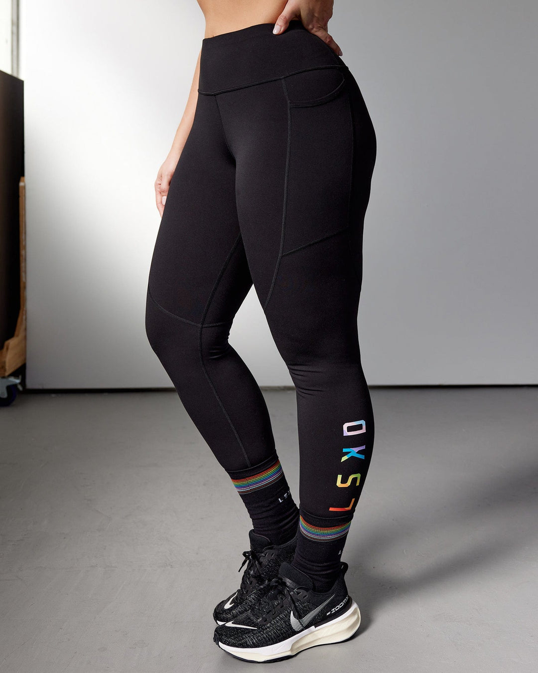 Rep Ultra High-Rise Full Length Legging Pockets - Pride-Black