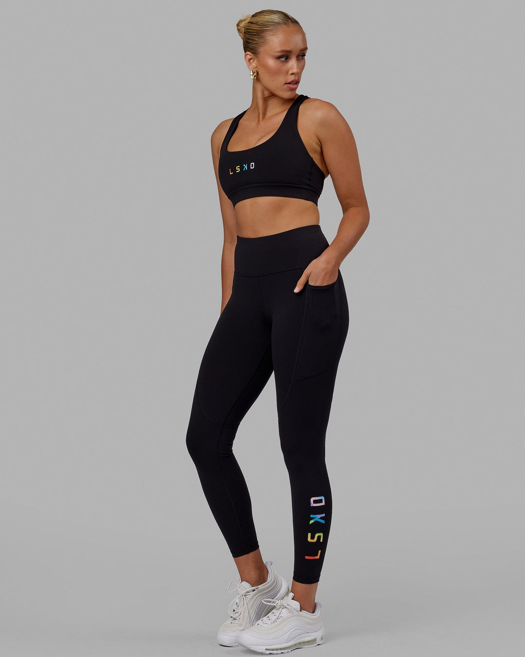 Rep Ultra High-Rise Full Length Legging Pockets - Pride-Black