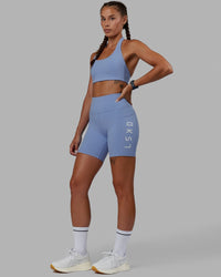 Rep Ultra High-Rise 6" Short Pockets - Arctic Blue-White