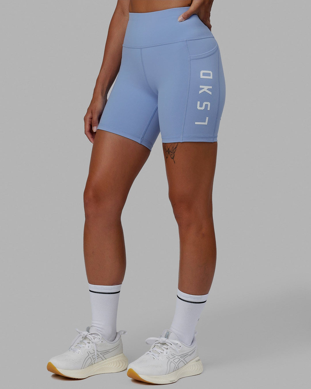 Rep Ultra High-Rise 6" Short Pockets - Arctic Blue-White