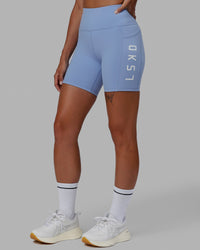 Rep Ultra High-Rise 6" Short Pockets - Arctic Blue-White