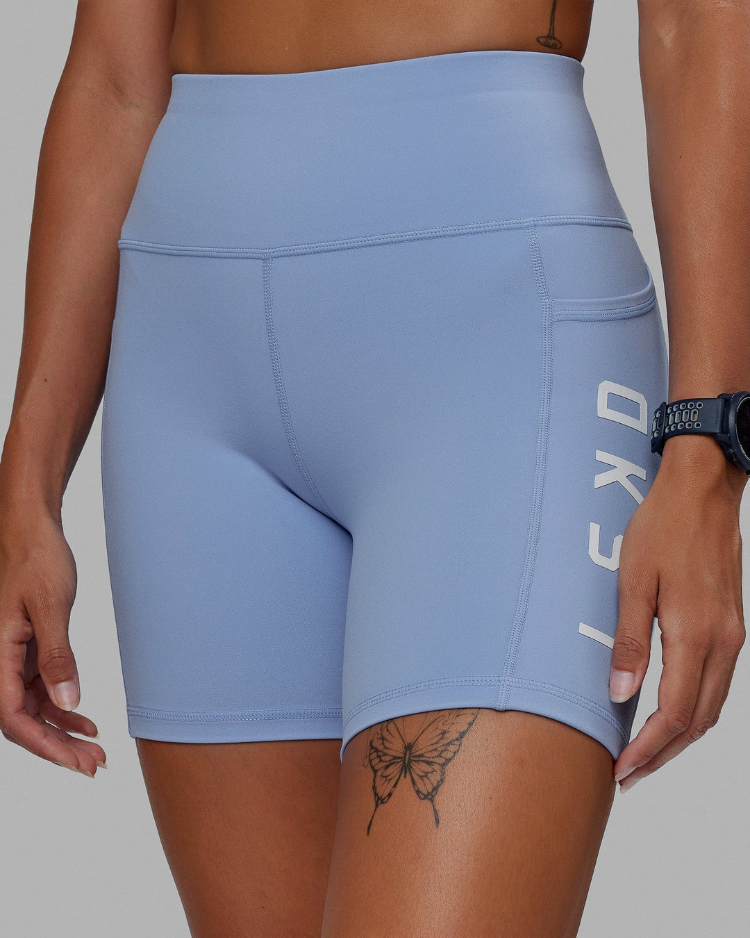 Rep Ultra High-Rise 6" Short Pockets - Arctic Blue-White