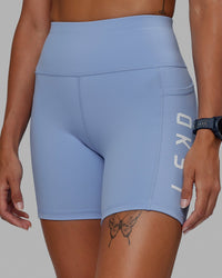 Rep Ultra High-Rise 6" Short Pockets - Arctic Blue-White