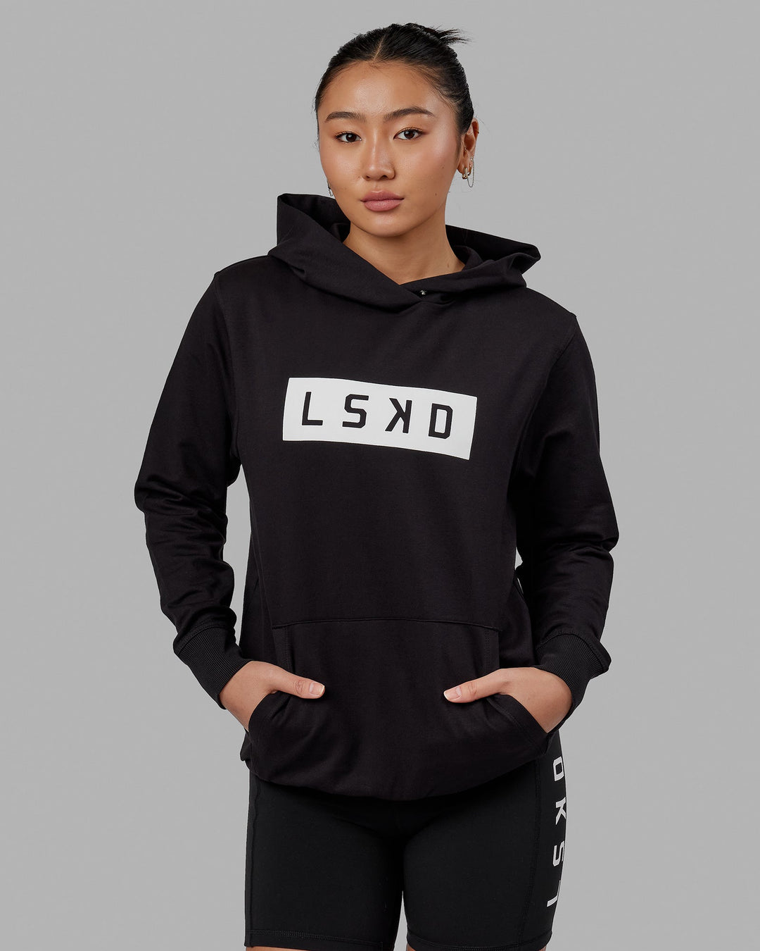 Unisex Strength FLXFleece Hoodie - Black-White