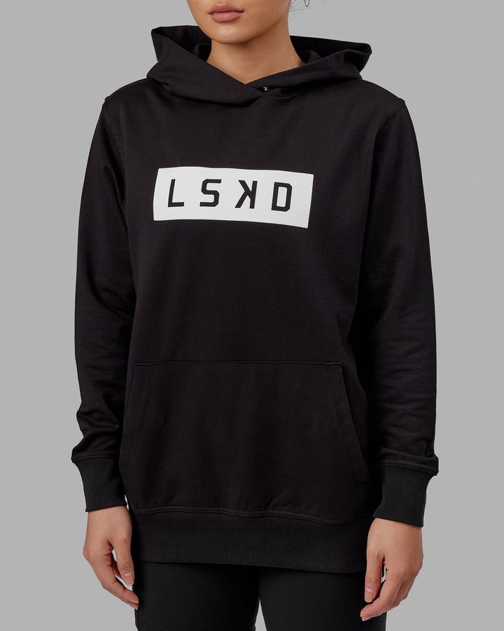 Unisex Strength FLXFleece Hoodie - Black-White
