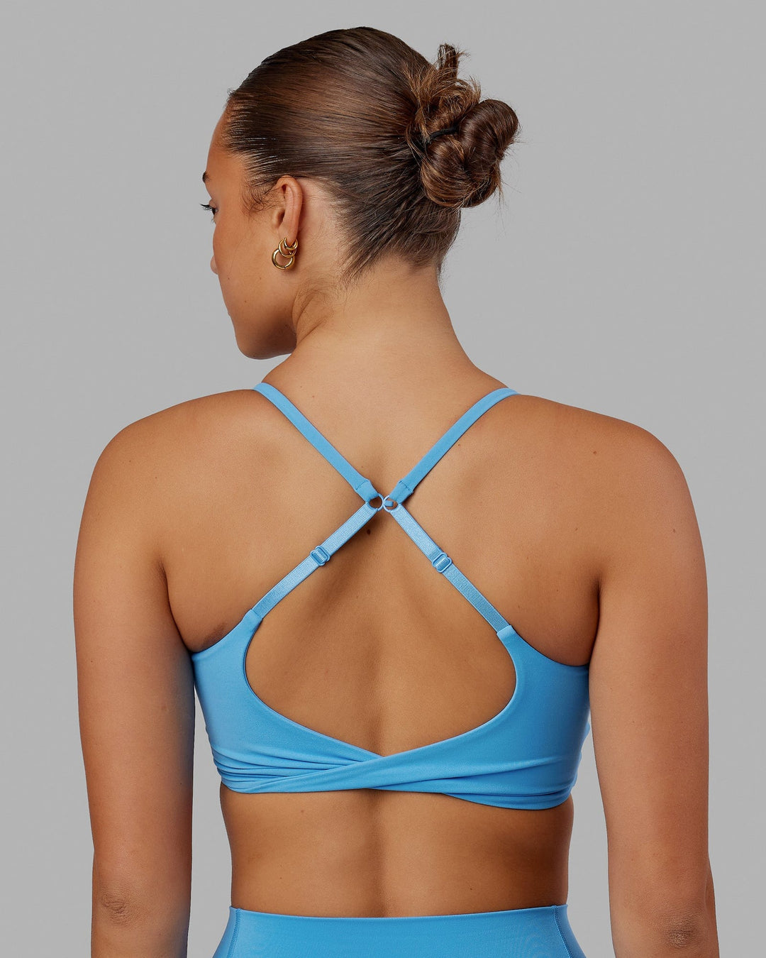 Twist Sports Bra - Azure Blue