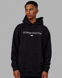 1% Better Hoodie Oversize - Black