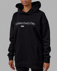 1% Better Hoodie Oversize - Black