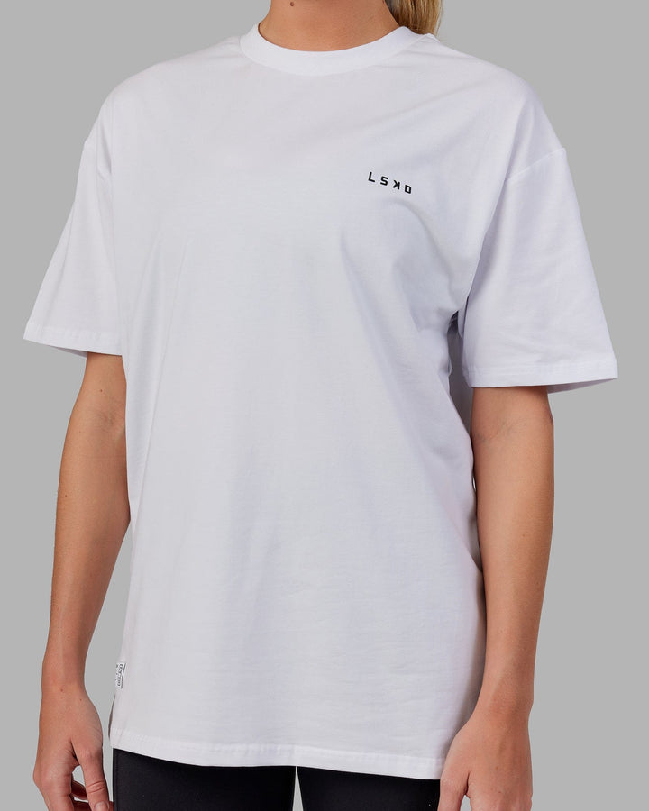 Unisex VS5 FLXCotton Tee Oversize - White-Black
