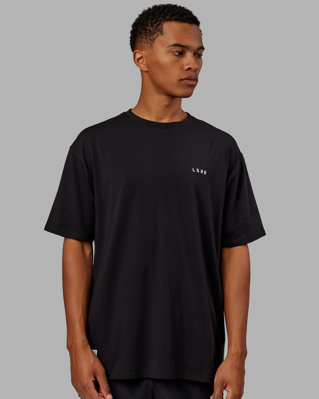 Unisex VS1 FLXCotton Tee Oversize - Black-White