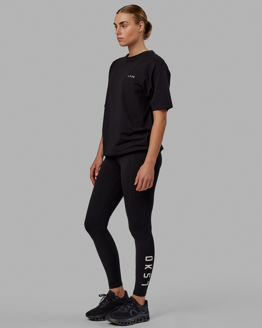 Unisex VS1 FLXCotton Tee Oversize - Black-White