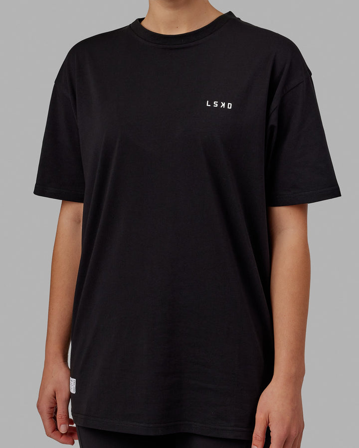 Unisex VS1 FLXCotton Tee Oversize - Black-White
