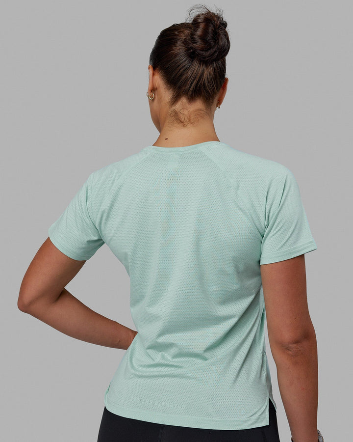 Perform VapourFLX Tee - Pastel Turquoise Marl
