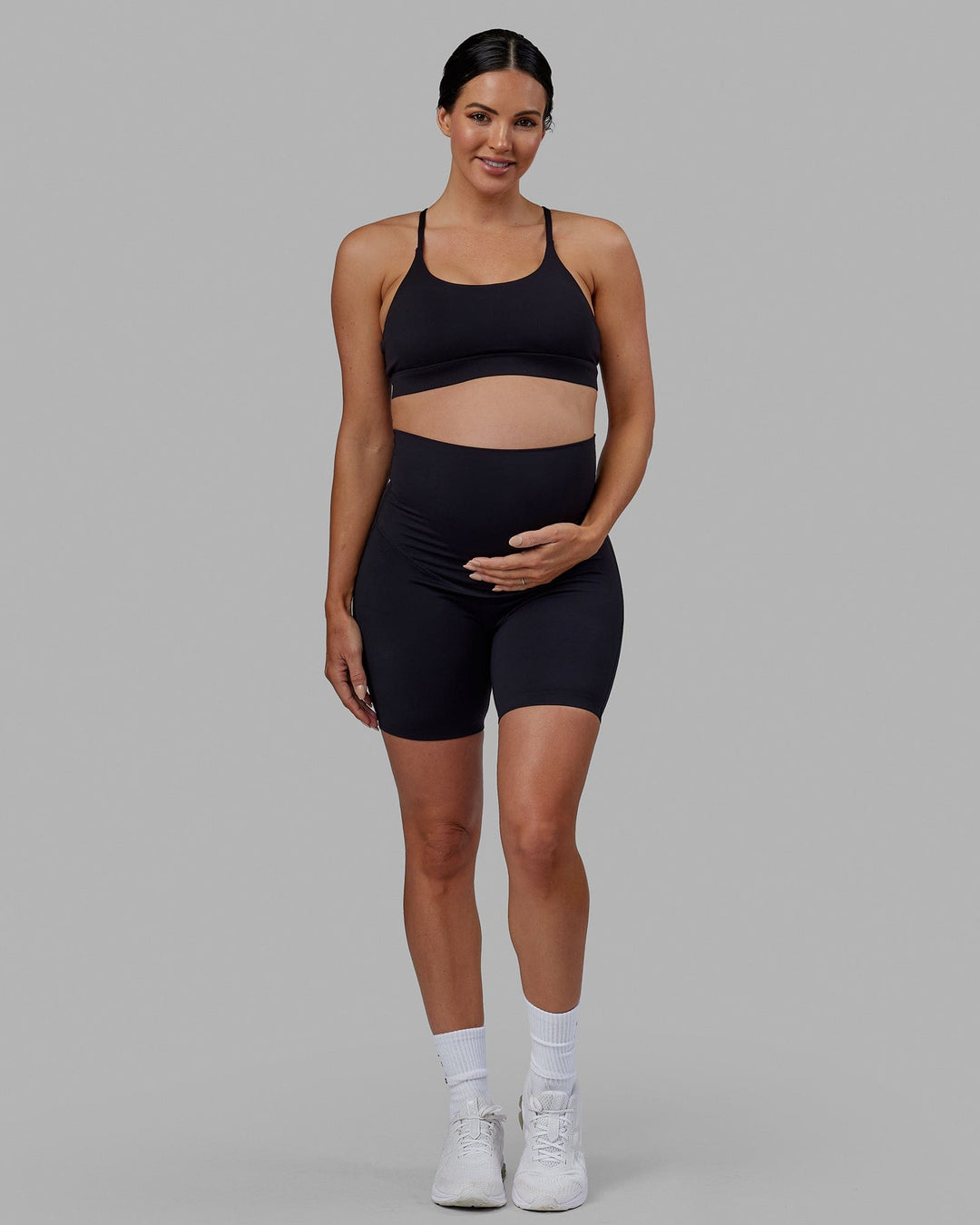 Elixir Maternity Mid-Length Short - Black