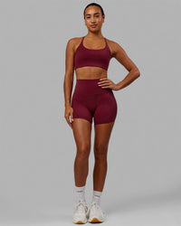 Elixir Ultra High-Rise 4" Short - Cranberry