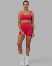 Elixir Ultra High-Rise 4" Short Pockets - Raspberry