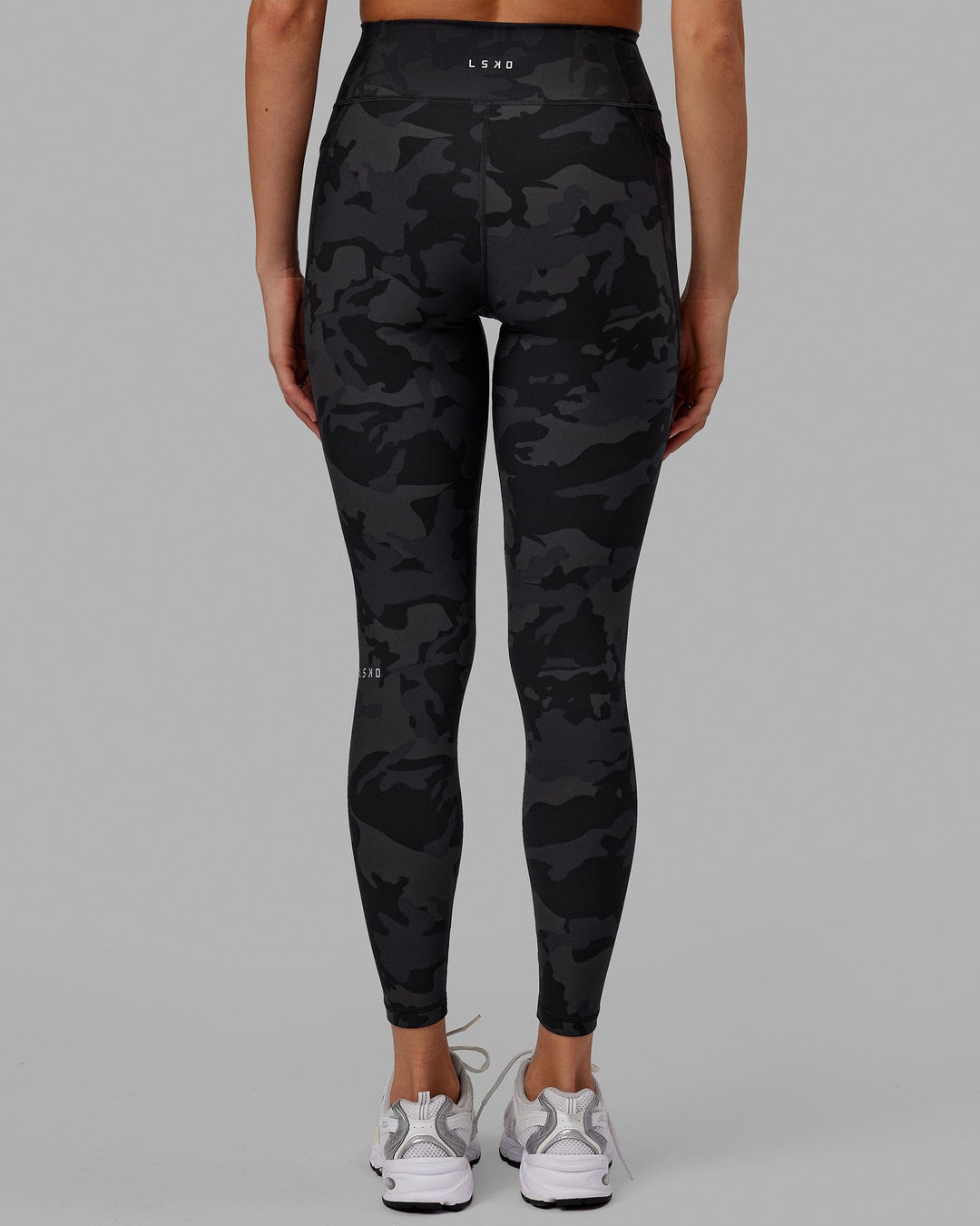 Fusion Full Length Leggings with Pockets - Black Camo