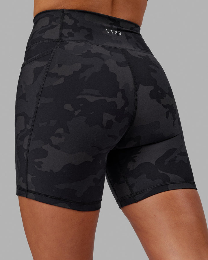 Fusion Mid-Length Shorts - Black Camo
