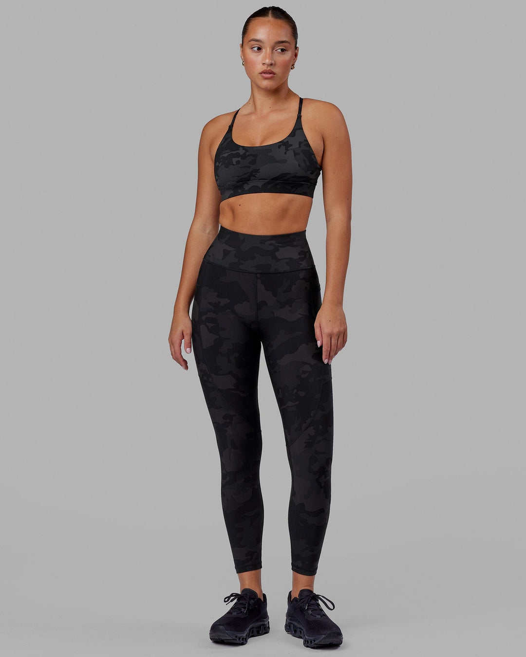 Rep 7/8 Length Leggings - Black Camo