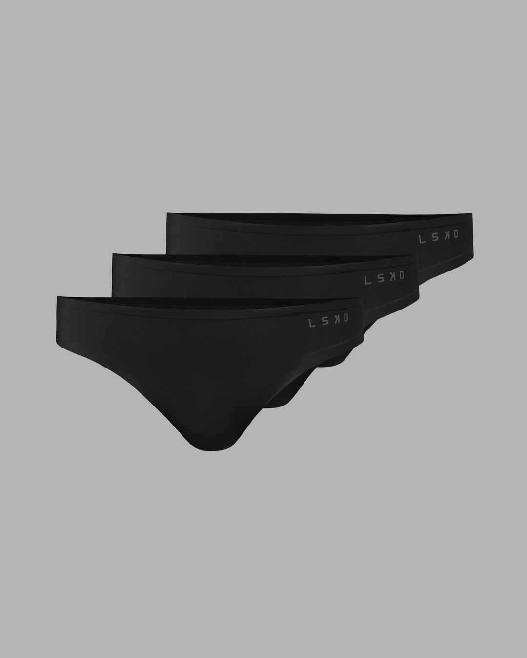 Seamless Thong 3 Pack - Black