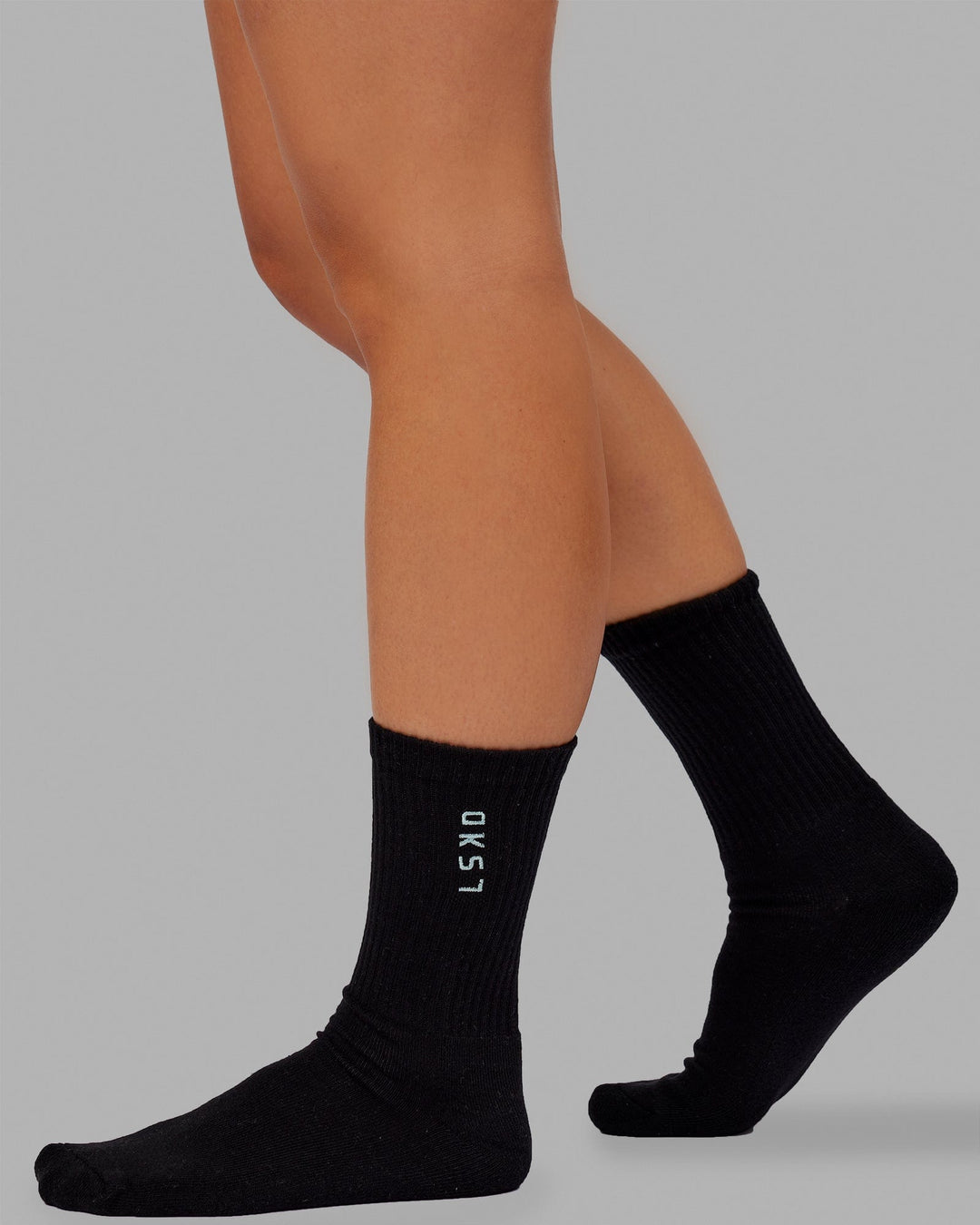 Signal 3 Pack Crew Socks - Black-Turq-Tang-Pink