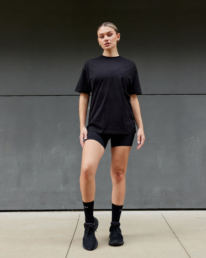 Unisex VS6 FLXCotton Tee Oversize - Triple Black