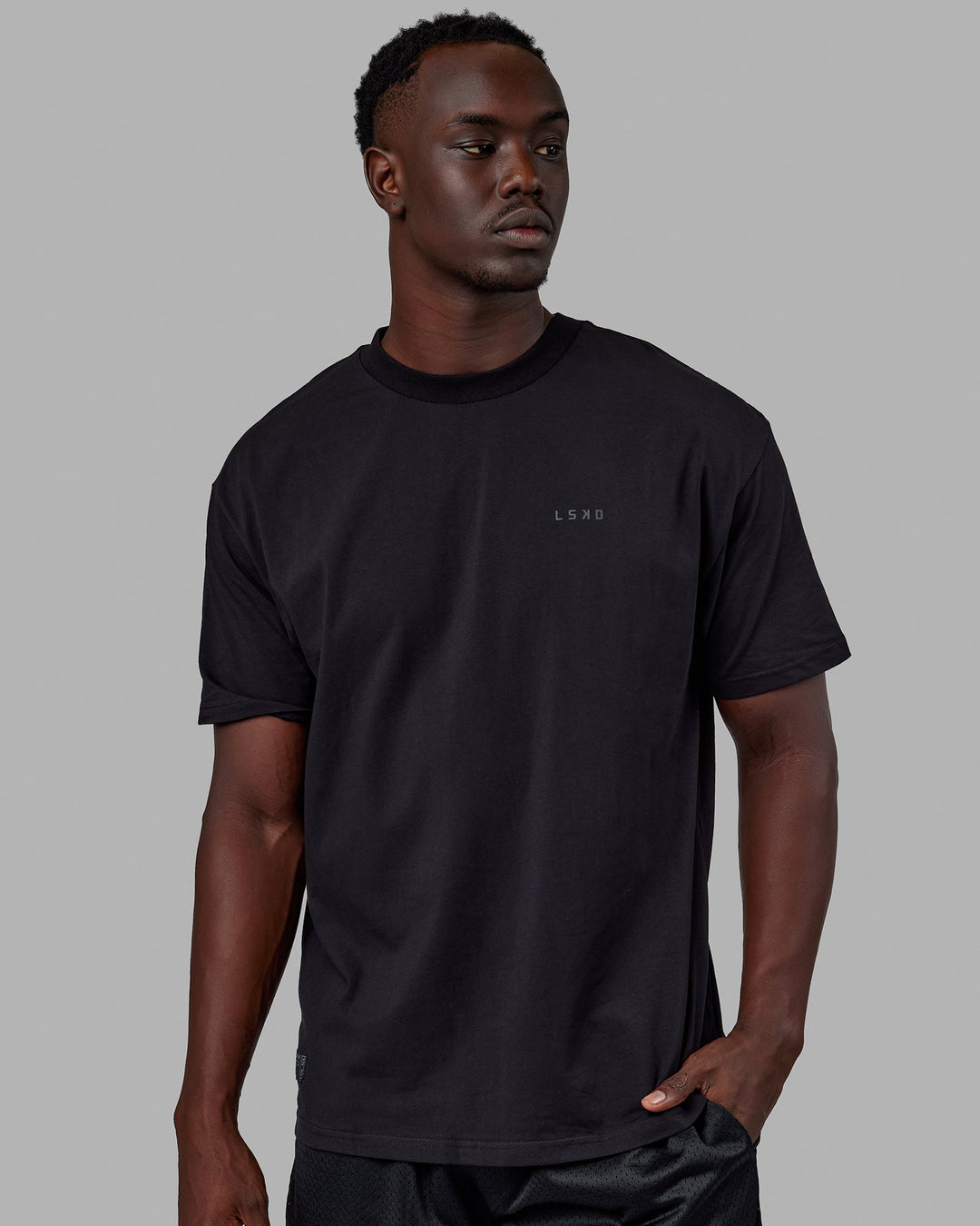 Unisex VS6 FLXCotton Tee Oversize - Triple Black