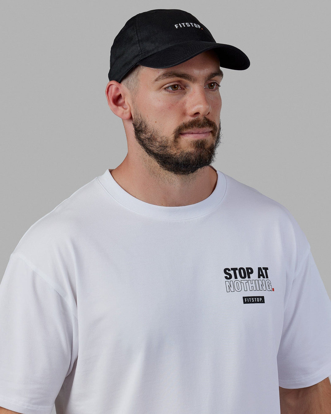 Washed Fitstop Cap - Washed Black