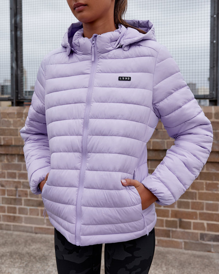 All Day Puffer Jacket - Pale Lilac