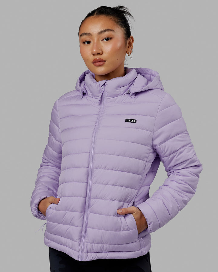 All Day Puffer Jacket - Pale Lilac
