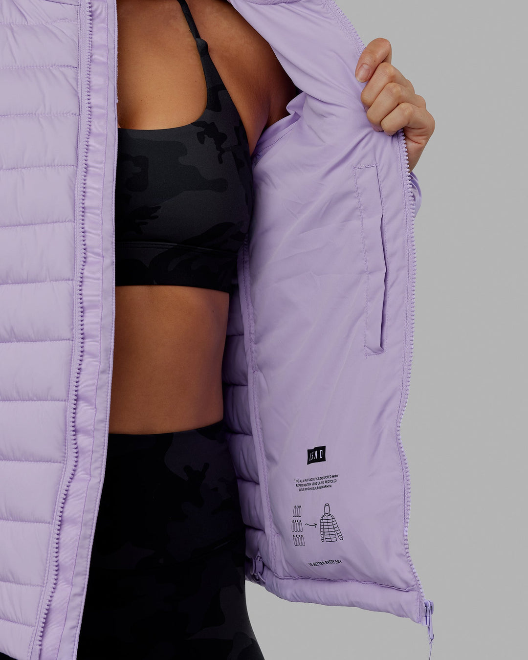 All Day Puffer Jacket - Pale Lilac