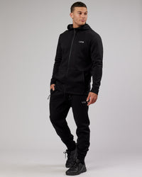 Athlete ForgedFleece Zip Trackpant - Black