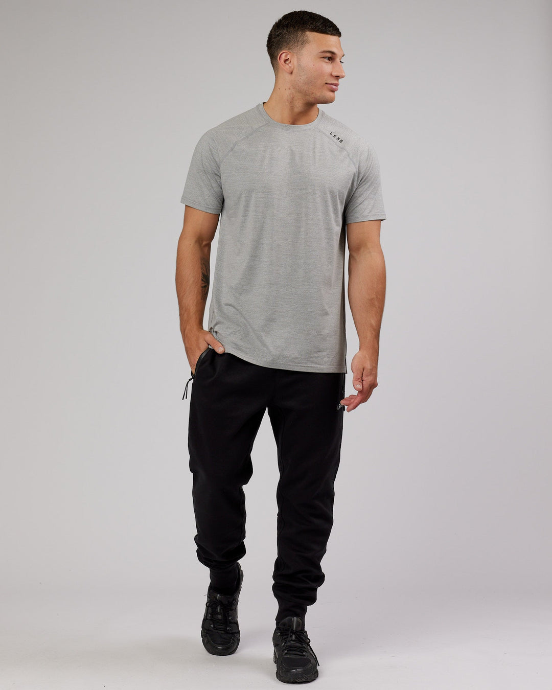 Athlete ForgedFleece Zip Trackpant - Black
