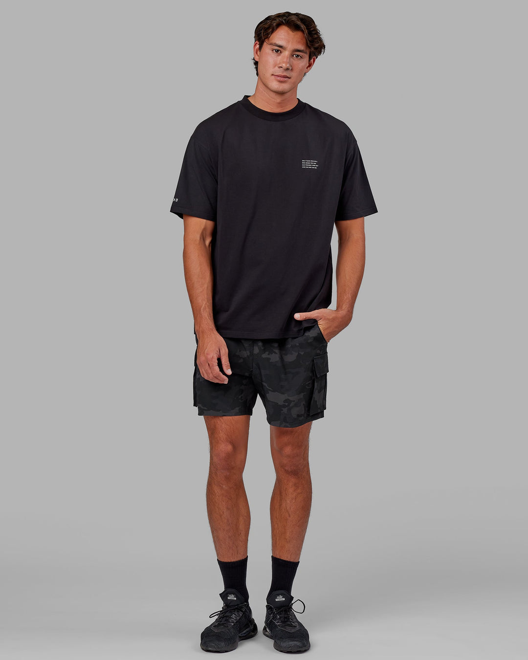 Energy Stretch Performance Cargo Short - Black Camo