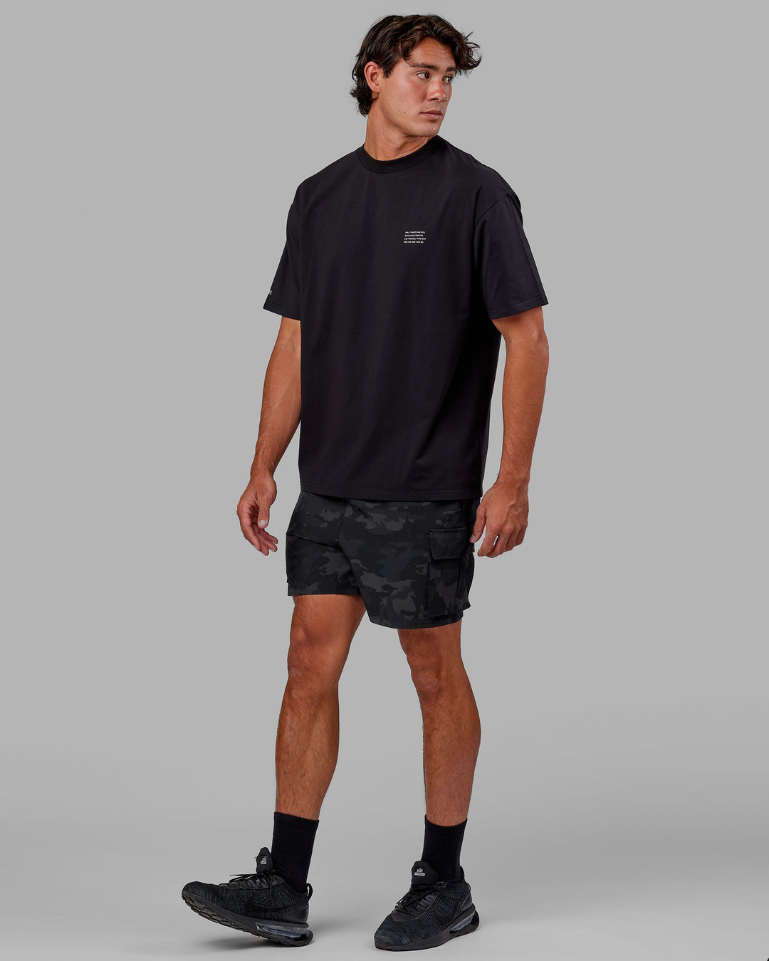 Energy Stretch Performance Cargo Short - Black Camo