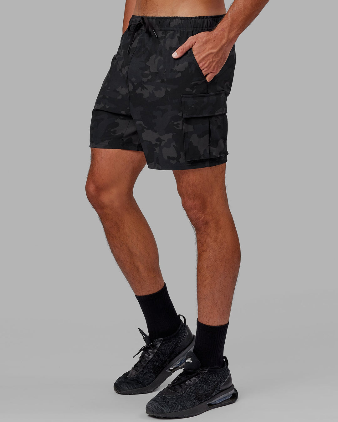 Energy Stretch Performance Cargo Short - Black Camo