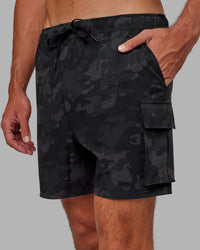 Energy Stretch Performance Cargo Short - Black Camo
