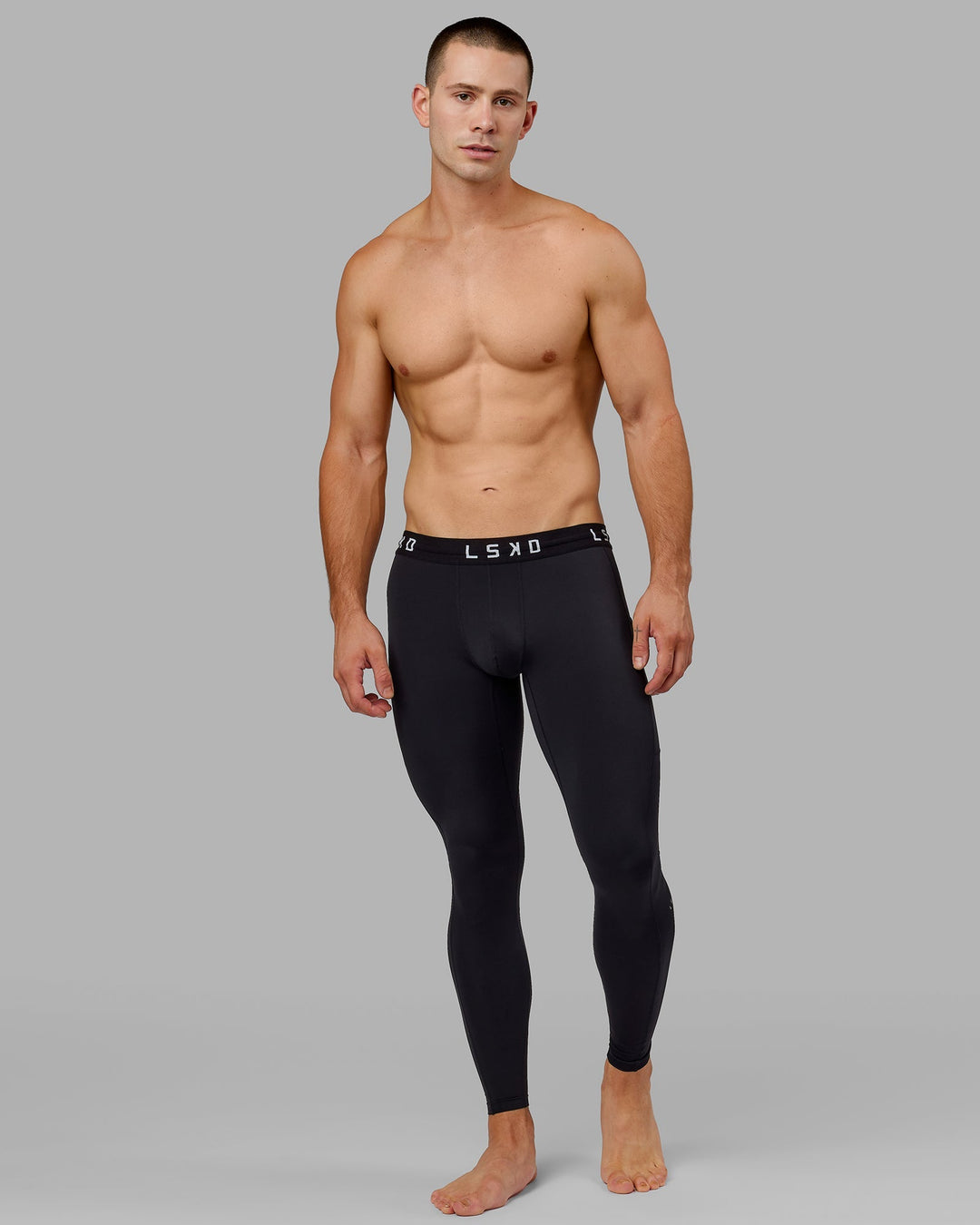 Mens Perform Full Length Tights - Black