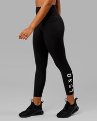 Rep Ultra High-Rise 7/8 Legging Pockets - Black-White