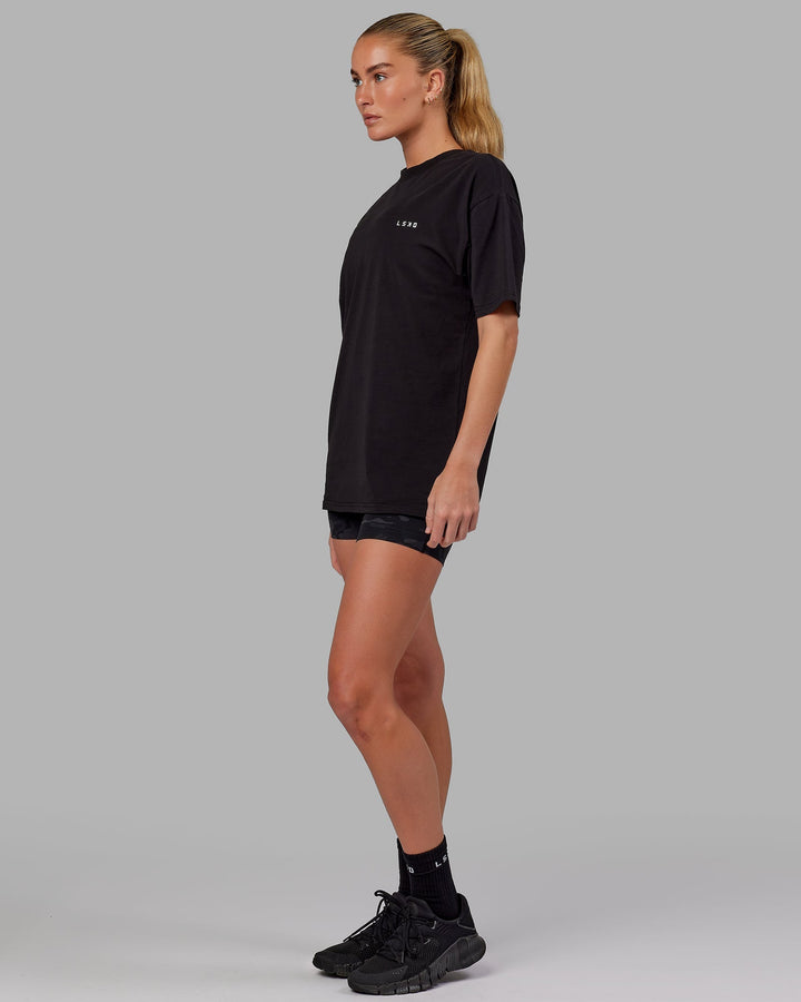 Unisex VS6 FLXCotton Tee Oversize - Black-White
