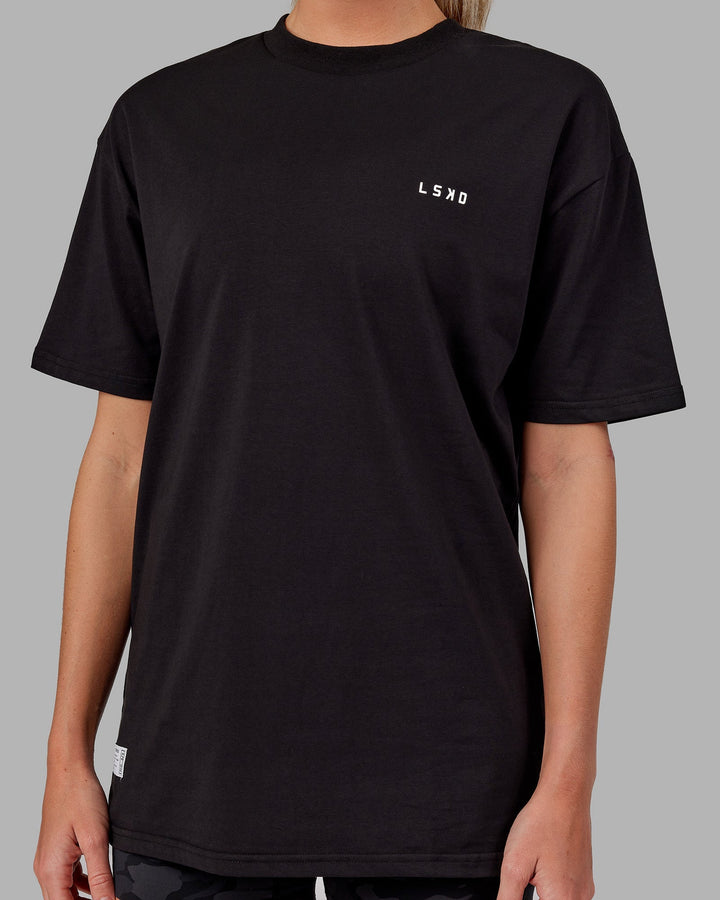 Unisex VS6 FLXCotton Tee Oversize - Black-White
