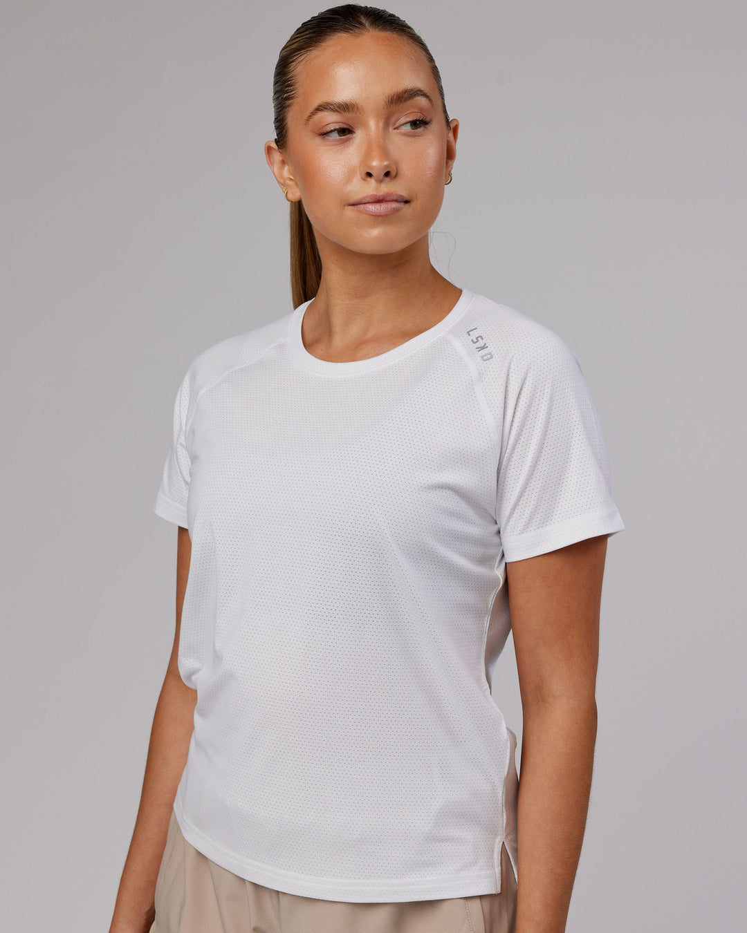 Perform VapourFLX Tee - White Marl