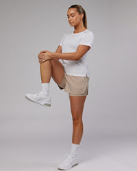 Perform VapourFLX Tee - White Marl